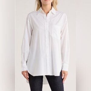 NWT rag & bone max cotton white button down shirt